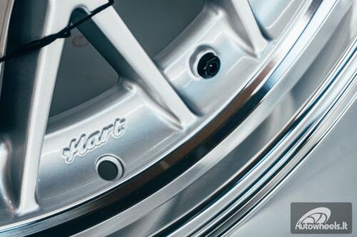 HART HR83 R19X10J 5X114.3/5X120 ET15 CB:74.1 Silver and Diamond cut lip with Black rivets