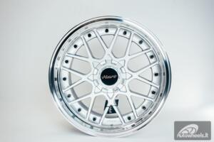 HART HR83 R19X10J 5X114.3/5X120 ET15 CB:74.1 Silver and Diamond cut lip with Black rivets