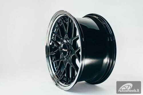 HART HR83 R19X9J 5X114.3/5X120 ET20 CB:74.1 Dark Hyper black and Diamond cut lip with Black rivets