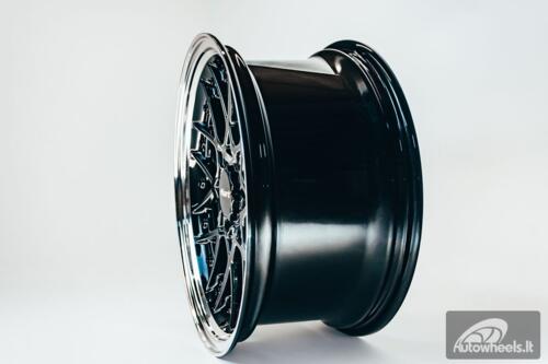 HART HR83 R19X9J 5X114.3/5X120 ET20 CB:74.1 Dark Hyper black and Diamond cut lip with Black rivets
