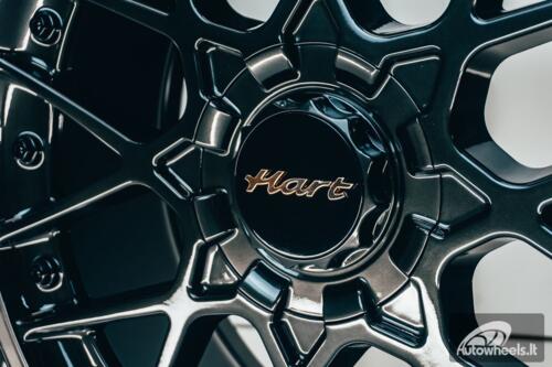 HART HR83 R19X9J 5X114.3/5X120 ET20 CB:74.1 Dark Hyper black and Diamond cut lip with Black rivets