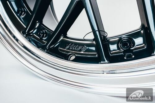 HART HR83 R19X9J 5X114.3/5X120 ET20 CB:74.1 Dark Hyper black and Diamond cut lip with Black rivets