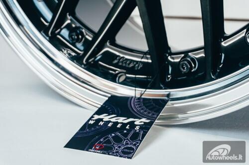 HART HR83 R19X9J 5X114.3/5X120 ET20 CB:74.1 Dark Hyper black and Diamond cut lip with Black rivets