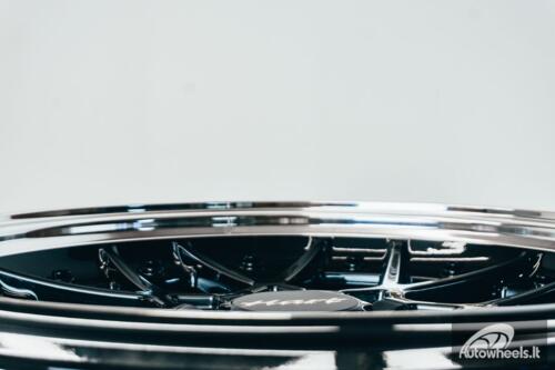 HART HR83 R19X9J 5X114.3/5X120 ET20 CB:74.1 Dark Hyper black and Diamond cut lip with Black rivets