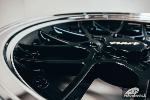 HART HR83 R19X9J 5X114.3/5X120 ET20 CB:74.1 Dark Hyper black and Diamond cut lip with Black rivets