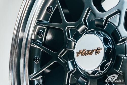 HART HR83 R19X10J 5X114.3/5X120 ET15 CB:74.1 Dark Hyper black and Diamond cut with Black rivets