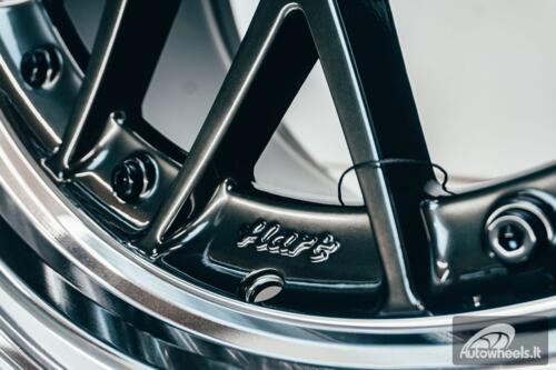 HART HR83 R19X10J 5X114.3/5X120 ET15 CB:74.1 Dark Hyper black and Diamond cut with Black rivets