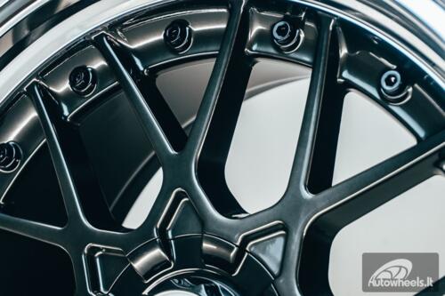 HART HR83 R19X10J 5X114.3/5X120 ET15 CB:74.1 Dark Hyper black and Diamond cut with Black rivets