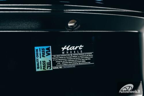 HART HR83 R19X10J 5X114.3/5X120 ET15 CB:74.1 Dark Hyper black and Diamond cut with Black rivets