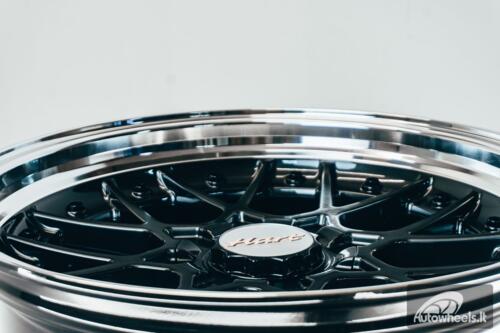 HART HR83 R19X10J 5X114.3/5X120 ET15 CB:74.1 Dark Hyper black and Diamond cut with Black rivets