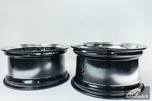 HART HR83 R19X10J 5X114.3/5X120 ET15 CB:74.1 Dark Hyper black and Diamond cut with Black rivets