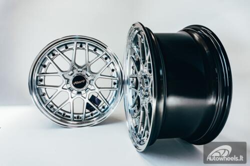 HART HR83 R19X9J 5X100/5X108 ET30 CB:73.1 Hyper black and Diamond cut lip with Black rivets