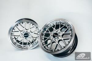 HART HR83 R19X9J 5X100/5X108 ET30 CB:73.1 Hyper black and Diamond cut lip with Black rivets