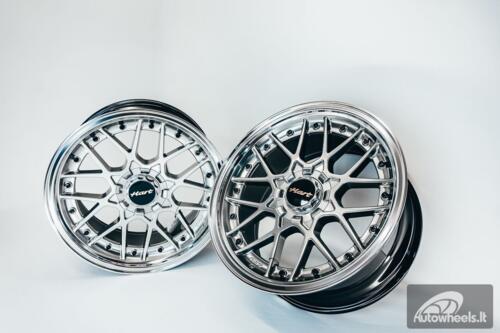 HART HR83 R19X9J 5X112/5X114.3 ET30 CB:73.1 Hyper black and Diamond cut lip with Black rivets