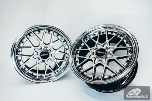 HART HR83 R19X9J 5X112/5X114.3 ET30 CB:73.1 Hyper black and Diamond cut lip with Black rivets
