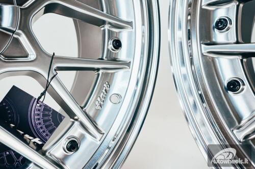 HART HR83 R19X9J 5X112/5X114.3 ET30 CB:73.1 Hyper black and Diamond cut lip with Black rivets