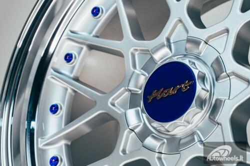 HART HR83 R19X9J 5X114.3/5X120 ET20 CB:74.1 Silver and Diamond cut lip with Blue rivets