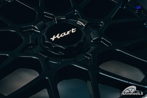 HART HR83 R19X9J 5X114.3/5X120 ET20 CB:74.1 Dark Hyper black and Diamond cut lip with Blue rivets