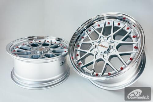 HART HR83 R19X9J 5X114.3/5X120 ET20 CB:74.1 Silver and Diamond cut lip with Red rivets