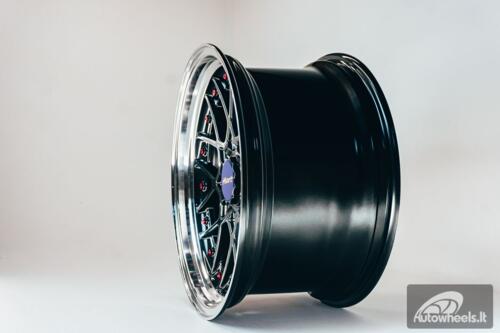 HART HR83 R19X10J 5X114.3/5X120 ET15 CB:74.1 Dark Hyper black and Diamond cut with Red rivets