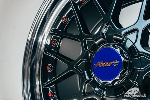 HART HR83 R19X10J 5X114.3/5X120 ET15 CB:74.1 Dark Hyper black and Diamond cut with Red rivets