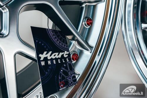 HART HR83 R19X9J 5X112/5X114.3 ET30 CB:73.1 Hyper black and Diamond cut lip with Red rivets