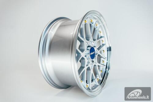 HART HR83 R19X9J 5X114.3/5X120 ET20 CB:74.1 Silver and Diamond cut lip with Gold rivets