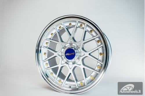 HART HR83 R19X9J 5X114.3/5X120 ET20 CB:74.1 Silver and Diamond cut lip with Gold rivets