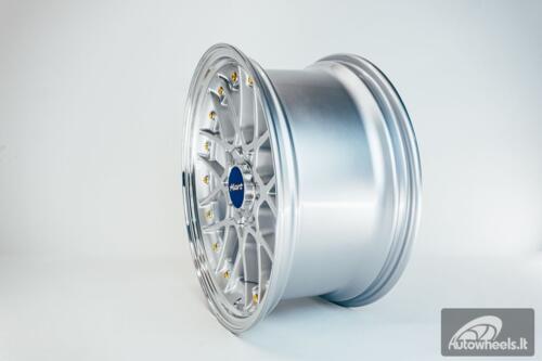 HART HR83 R19X9J 5X114.3/5X120 ET20 CB:74.1 Silver and Diamond cut lip with Gold rivets