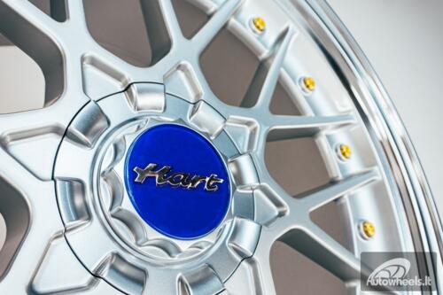 HART HR83 R19X9J 5X114.3/5X120 ET20 CB:74.1 Silver and Diamond cut lip with Gold rivets