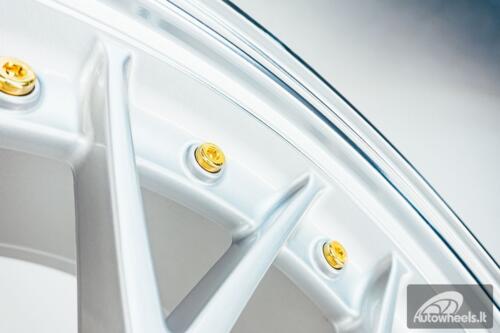 HART HR83 R19X9J 5X114.3/5X120 ET20 CB:74.1 Silver and Diamond cut lip with Gold rivets