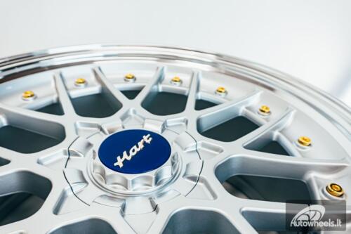 HART HR83 R19X9J 5X114.3/5X120 ET20 CB:74.1 Silver and Diamond cut lip with Gold rivets