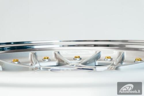 HART HR83 R19X9J 5X114.3/5X120 ET20 CB:74.1 Silver and Diamond cut lip with Gold rivets