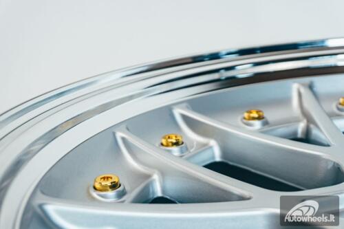 HART HR83 R19X9J 5X114.3/5X120 ET20 CB:74.1 Silver and Diamond cut lip with Gold rivets