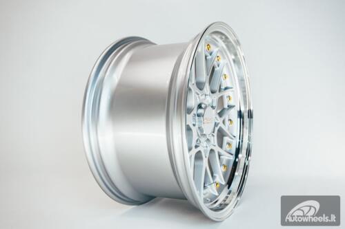 HART HR83 R19X10J 5X114.3/5X120 ET15 CB:74.1 Silver and Diamond cut lip with Gold rivets