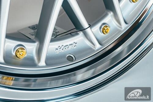 HART HR83 R19X10J 5X114.3/5X120 ET15 CB:74.1 Silver and Diamond cut lip with Gold rivets