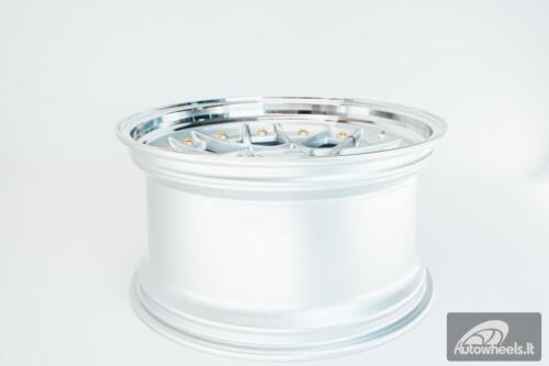 HART HR83 R19X10J 5X114.3/5X120 ET15 CB:74.1 Silver and Diamond cut lip with Gold rivets