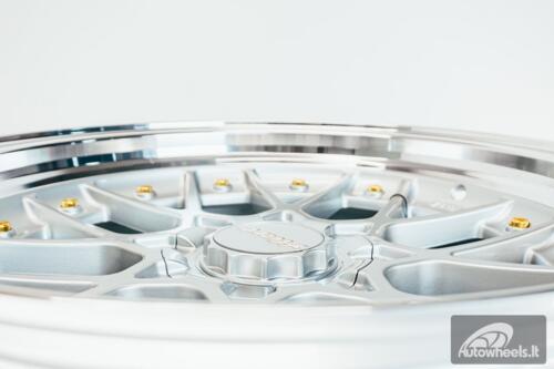 HART HR83 R19X10J 5X114.3/5X120 ET15 CB:74.1 Silver and Diamond cut lip with Gold rivets