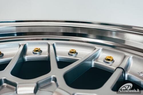 HART HR83 R19X10J 5X114.3/5X120 ET15 CB:74.1 Silver and Diamond cut lip with Gold rivets