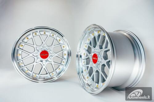 HART HR83 R19X10J 5X114.3/5X120 ET15 CB:74.1 Silver and Diamond cut lip with Gold rivets