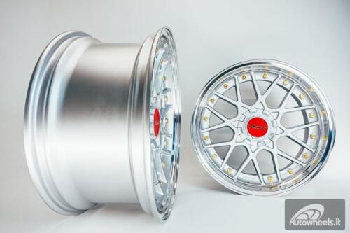 HART HR83 R19X10J 5X114.3/5X120 ET15 CB:74.1 Silver and Diamond cut lip with Gold rivets