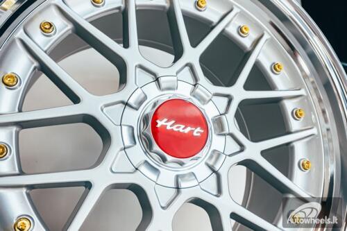 HART HR83 R19X10J 5X114.3/5X120 ET15 CB:74.1 Silver and Diamond cut lip with Gold rivets