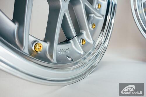 HART HR83 R19X10J 5X114.3/5X120 ET15 CB:74.1 Silver and Diamond cut lip with Gold rivets