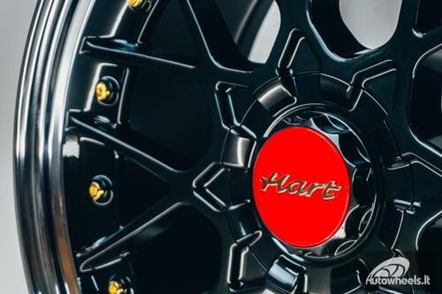 HART HR83 R19X9J 5X114.3/5X120 ET20 CB:74.1 Dark Hyper black and Diamond cut lip with Gold rivets