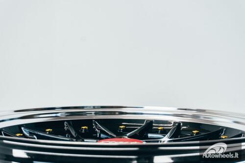 HART HR83 R19X9J 5X114.3/5X120 ET20 CB:74.1 Dark Hyper black and Diamond cut lip with Gold rivets