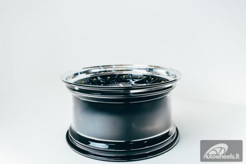 HART HR83 R19X10J 5X114.3/5X120 ET15 CB:74.1 Dark Hyper black and Diamond cut with Gold rivets