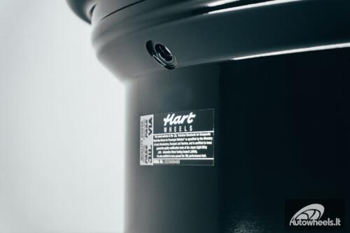 HART HR83 R19X10J 5X114.3/5X120 ET15 CB:74.1 Dark Hyper black and Diamond cut with Gold rivets