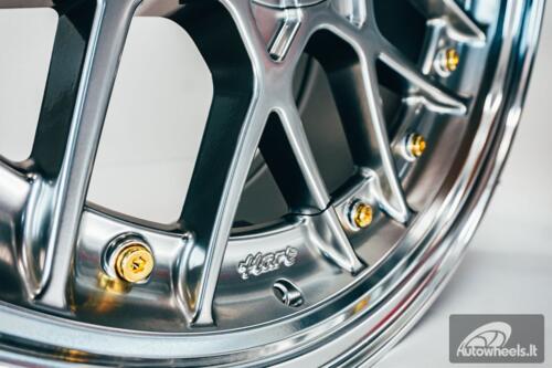 HART HR83 R19X9J 5X112/5X114.3 ET30 CB:73.1 Hyper black and Diamond cut lip with Gold rivets