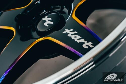 Ratlankis HART HR77 R18X9.5J 5X114.3 ET22 CB:73.1 Black with Mirror Cut lip Lip and Neo Chrome