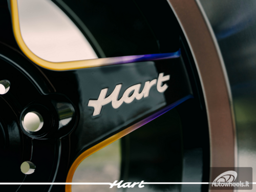 Ratlankis HART HR77 R18X9.5J 5X114.3 ET22 CB:73.1 Black with Mirror Cut lip Lip and Neo Chrome